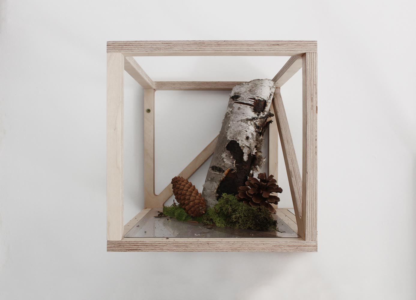 optyczny sześcian półka