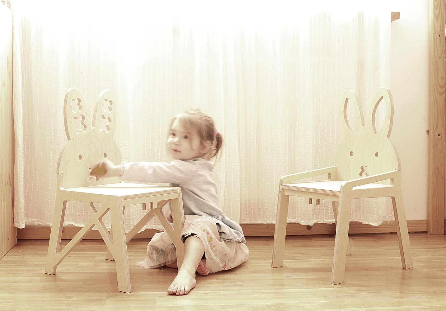 child chair kids rabbit